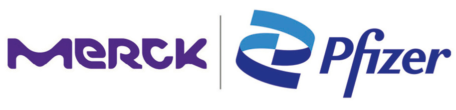 Merck-Pfizer Joint Gold Sponsors Logo